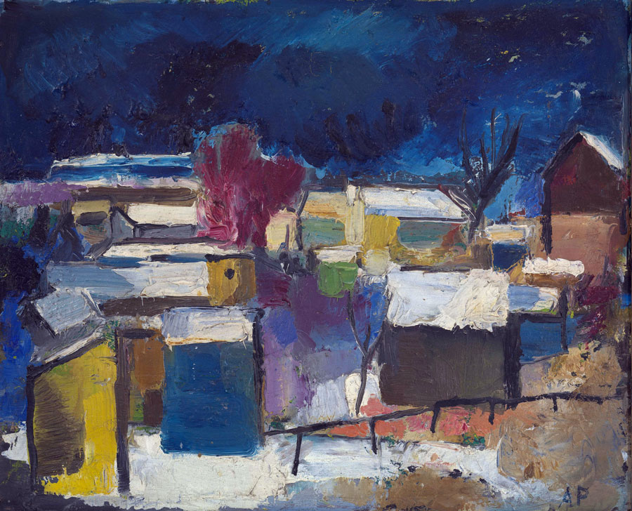 Anton Peschka: Winterlandschaft in Speising, 1955, Wien Museum, Foto: Birgit und Peter Kainz, Wien M