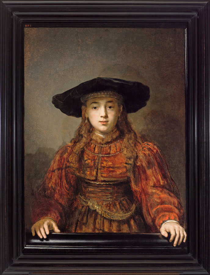 Rembrandt Harmensz. van Rijn, Mädchen in einem Bilderrahmen © The Royal Castle in Warsaw